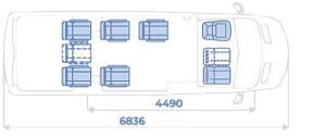 Бизнес-купе Volkswagen Crafter (Модификация 7...8 мест) второй вариант