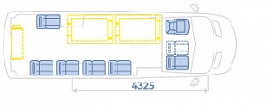 Автобус для перевозки инвалидов Mercedes-Benz Sprinter на 9 мест