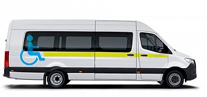 Автобус с возможностью перевозки инвалидов Mercedes-Benz Sprinter. Доработка